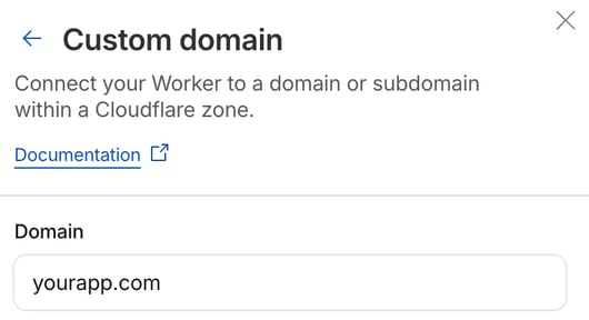 CloudFlare Custom Domain