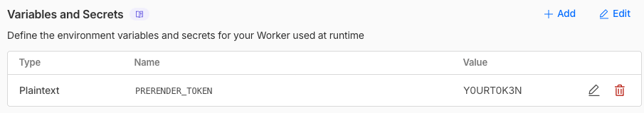 Cloudflare variables and secrets