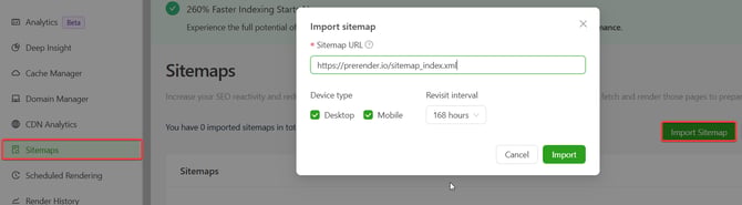 prerender-add-sitemap-url-form