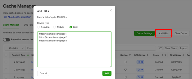 add-urls-cache-manager